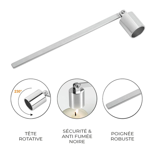 Eteignoir bougie argent | Collection accessoires